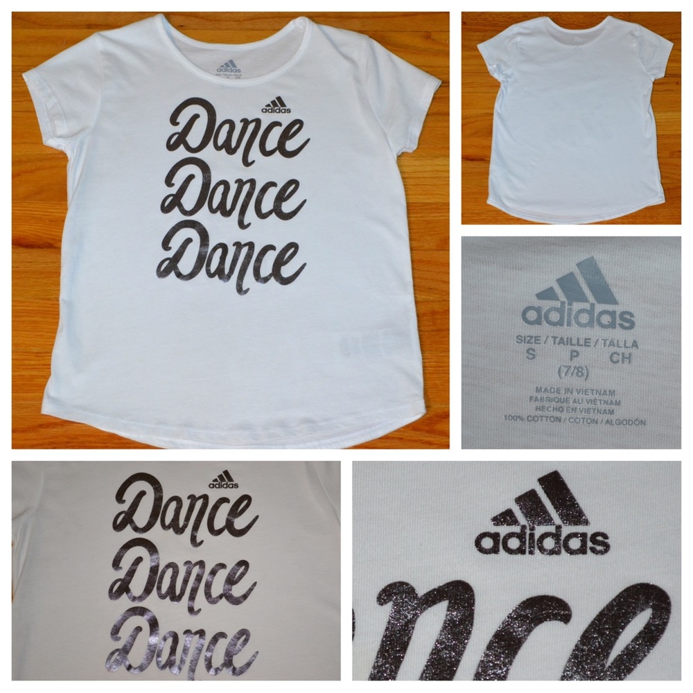 Youth girls Adidas Dance shirt, size S 7/8